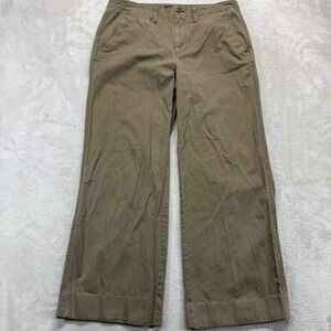 LRL Lauren Jeans Co‎ Ralph Lauren Pants Women's 12 Biltmore Chino Khaki Wide Leg